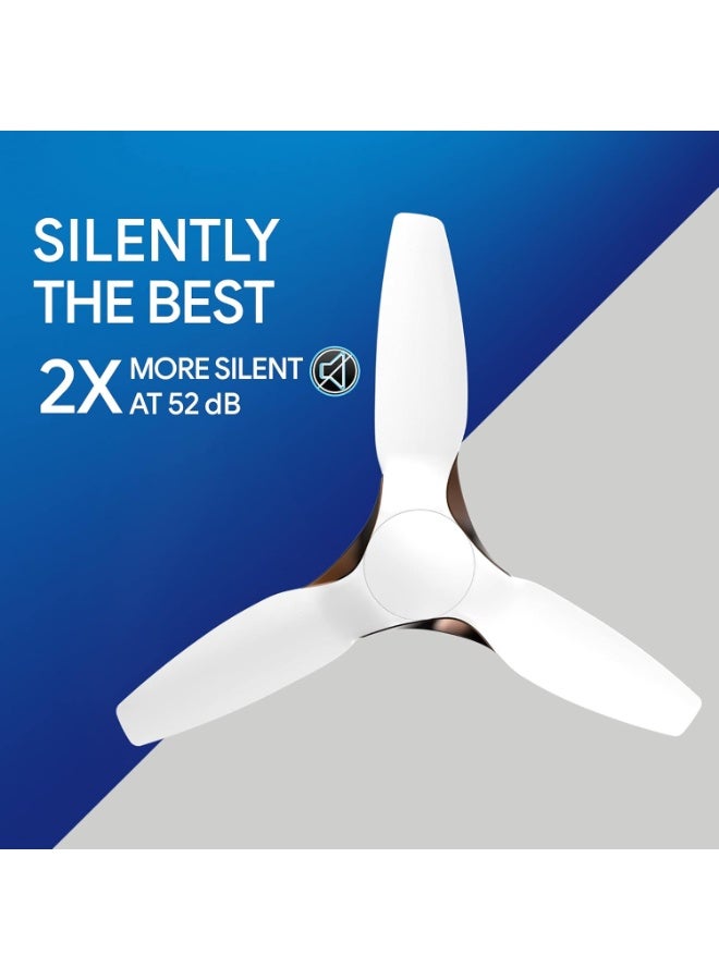 Crompton SilentPro Enso 1225 mm ActivBLDC Remote-controlled Ceiling Fan with Anti-Dust Technology | 2X Silent |iF Design Award 2021 | 5 Years Warranty (White) - Image 2